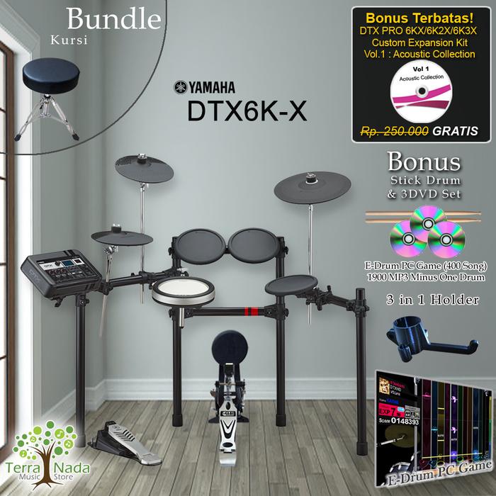 Gambar Drum Elektrik Yamaha DTX6KX/ DTX6K-X/ DTX 6KX / DTX 6 KX / 6K / 6KX - Paket C dari Terra Nada undefined Tokopedia