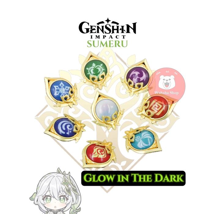 Jual Gantungan Kunci Genshin Impact Vision Sumeru Keychain Glow in The ...