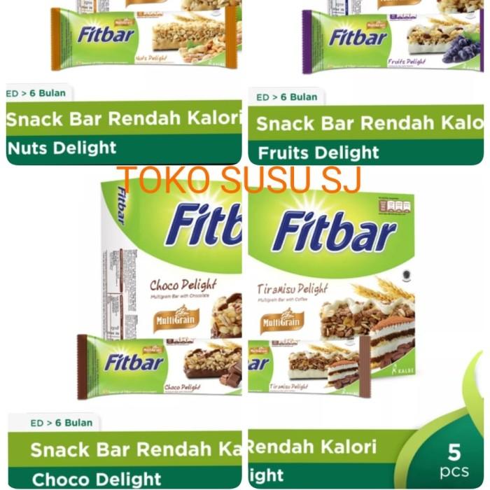 Gambar TEREPIC| FITBAR MULTIGRAIN 5 X 22 G TIRAMISU FRUITS NUTS CHOCO DELIGHT/ FIT BAR dari MASANDRASTORE71 undefined Tokopedia