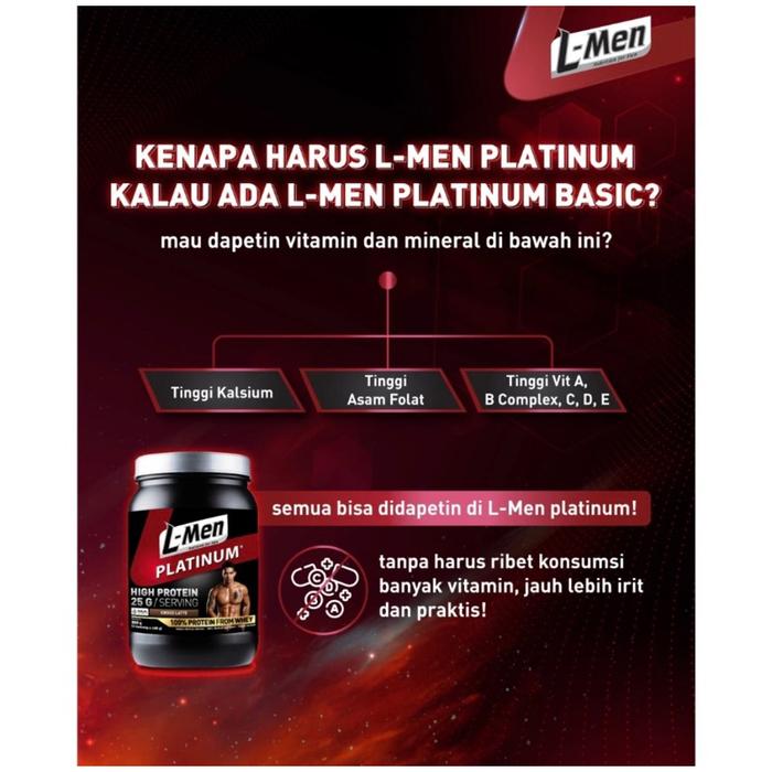 Gambar L-Men Lmen Platinum Basic Whey Protein Unflavoured 800Gr Whey Protein – 24 Serving [Terlaris] [Terbaik] dari Solaria Group undefined Tokopedia