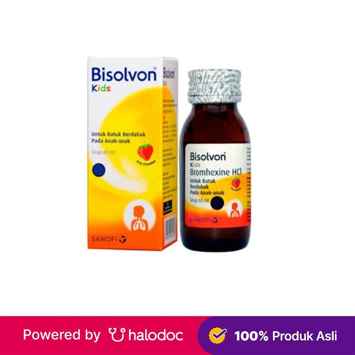 Gambar Bisolvon Kids Sirup 60 ml - Obat Batuk & Flu - Halodoc dari Apotek Halomedika Kp Rambutan undefined Tokopedia