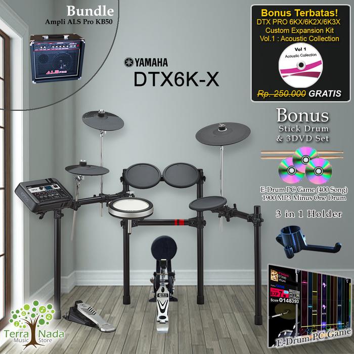 Gambar Drum Elektrik Yamaha DTX6KX/ DTX6K-X/ DTX 6KX / DTX 6 KX / 6K / 6KX - Paket G dari Terra Nada undefined Tokopedia