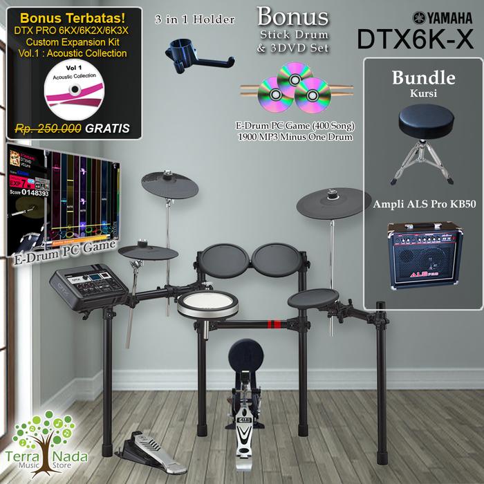 Gambar Drum Elektrik Yamaha DTX6KX/ DTX6K-X/ DTX 6KX / DTX 6 KX / 6K / 6KX - Paket H dari Terra Nada undefined Tokopedia