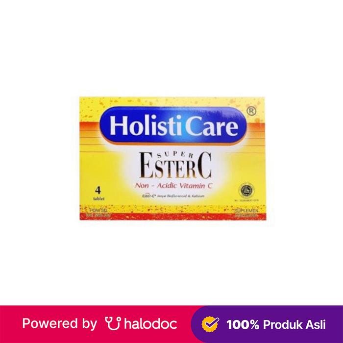 Gambar Holisticare Ester C 4 Tablet - Vitamin C - Halodoc dari Apotek Halomedika Kp Rambutan undefined Tokopedia