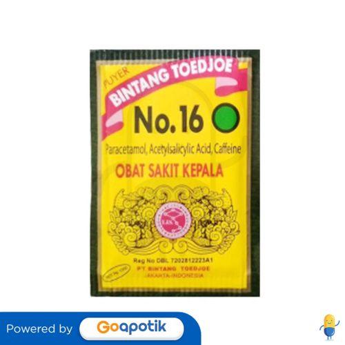 Gambar BINTANG TOEDJOE PUYER NO.16 PACK 12 SACHET dari Apotek Rakyat Farma by GoApotik undefined Tokopedia