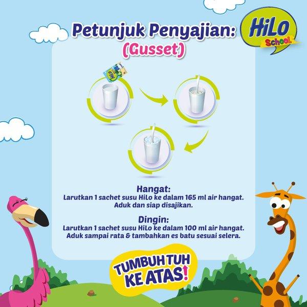 Gambar Twin Pack - HiLo School Chocolate Gusset 350gr (10s x 35gr) - Susu Tinggi Kalsium Rendah Lemak dari yhan phonestore undefined Tokopedia