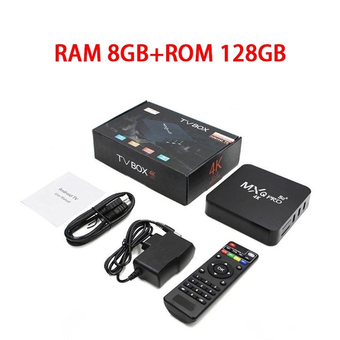 Gambar MXQ PRO Android TV Box 4K HD  Smart Set Top Box 64GB Ram 512GB Rom 2.4GHz/5G WiFi Connection Support External Device USB Flash Drive -  8GB+128GB dari fariscuy undefined Tokopedia