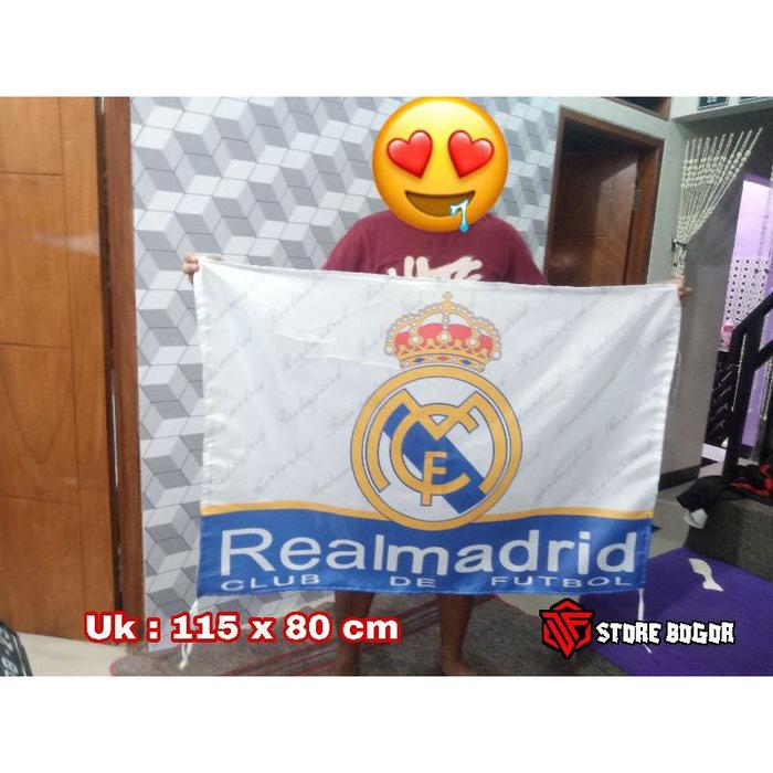Gambar BENDERA REAL MADRID FLAG MADRID UKURAN BESAR TERMURAH - Madrid A dari TOKO-MADJOE-STAR undefined Tokopedia