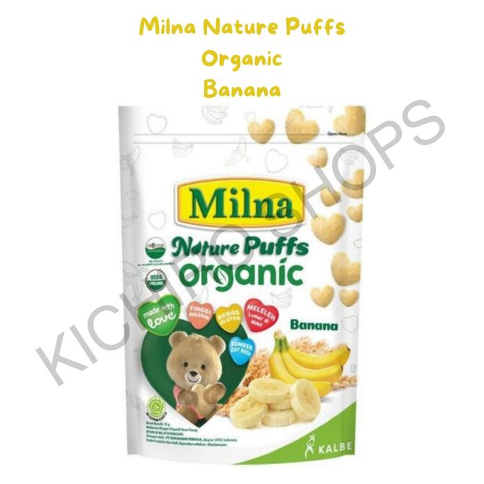 Gambar Biskuit Bayi Milna Nature Puffs Organic- Kichiro Shops - Pisang dari JaveNJess undefined Tokopedia
