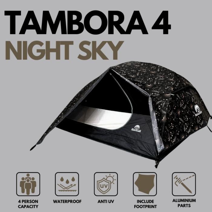 Gambar Tenda Tambora Kap 4 Orang Series Bigadventure Camping Tent Original - Night Sky dari Artivic undefined Tokopedia