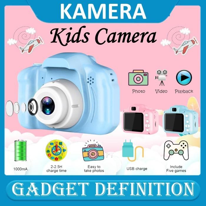 Gambar Kids camera Kamera Mini anak / camera anak / camera kids X2 - Merah Muda, X2 Biasa dari Gadget Definition undefined Tokopedia