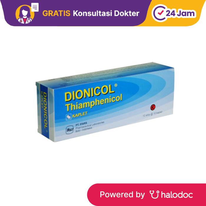 Gambar Dionicol 500 mg 10 Kaplet - Antibiotik - Halodoc dari Apotek Halomedika Cicendo undefined Tokopedia