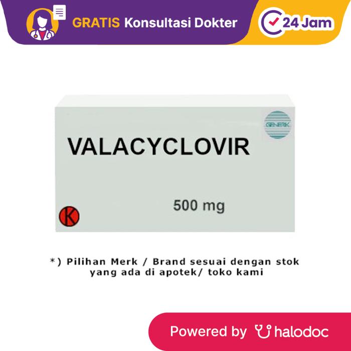 Gambar Valacyclovir 500 mg 10 Kaplet - Antivirus - Halodoc dari Apotek Najeeb Farma Bekasi undefined Tokopedia