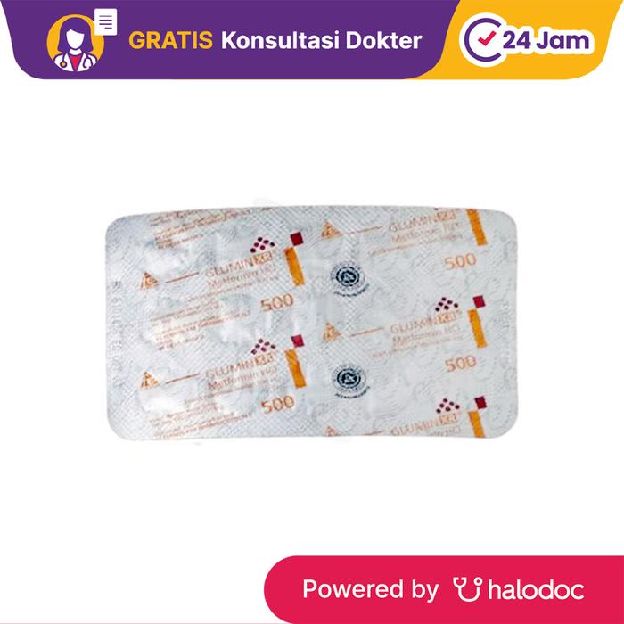 Gambar Glumin XR 500 mg 15 Kaplet - Diabetes - Halodoc dari Apotek Kosambi Jakarta Barat undefined Tokopedia