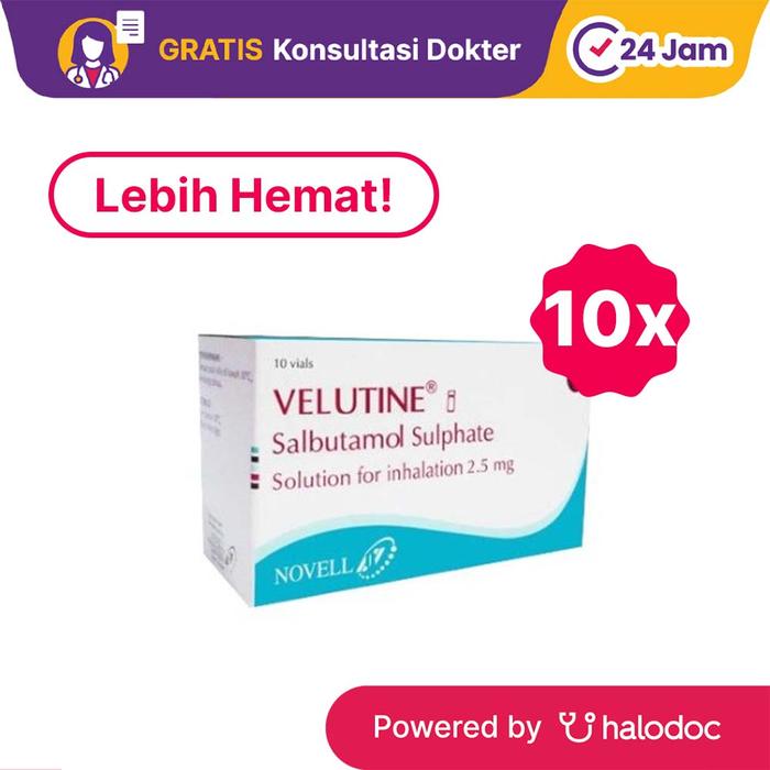 Gambar Velutine Inhalation Solution 2.5 mg 10 Botol dari Apotek Halomedika Cicendo undefined Tokopedia