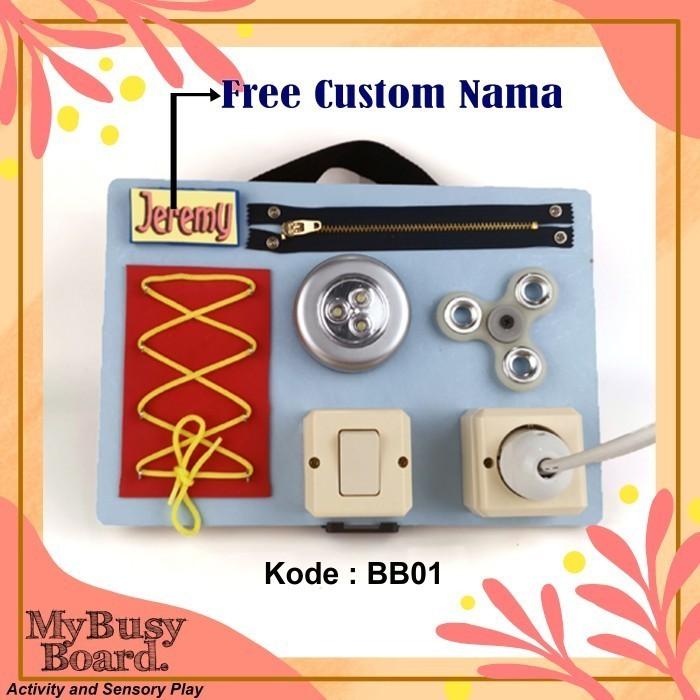 Gambar Papan Mainan Edukasi Busy Board Montessori Kode 1 Bayi Balita Anak - BB01 dari PAINTING KIDS undefined Tokopedia