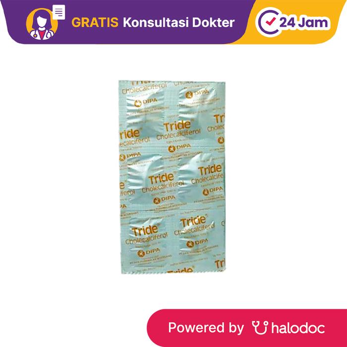 Gambar Tride 5000 IU 6 Kapsul - Vitamin D - Halodoc dari Apotek Japuna Farma Jakarta Timur undefined Tokopedia