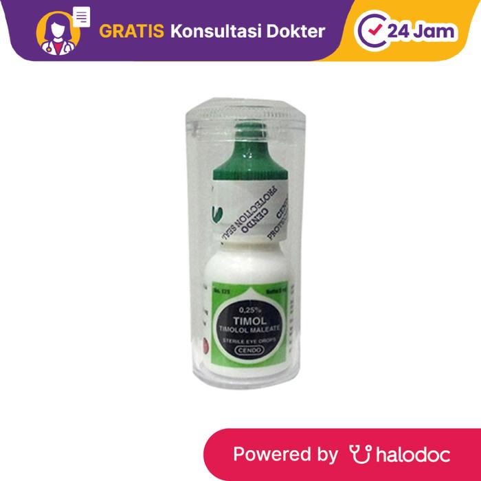 Gambar Cendo Timol 0.25 % Eye Drop 5 ml - Obat Mata - Halodoc dari Apotek Halomedika Kp Rambutan undefined Tokopedia