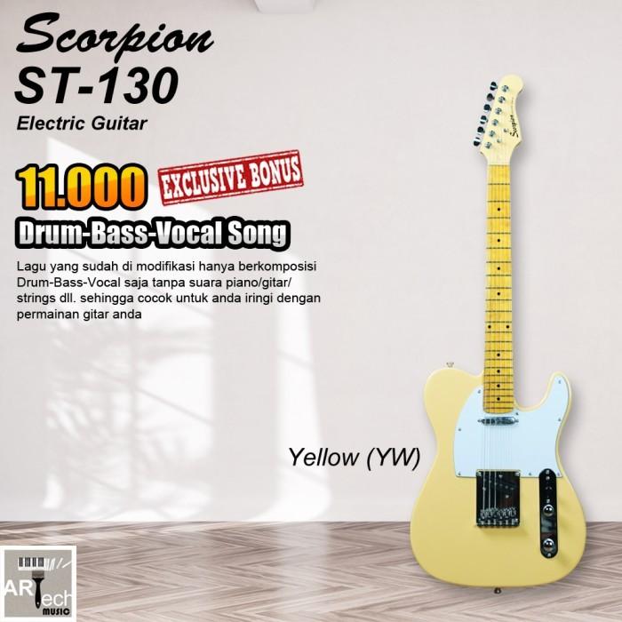 Gambar Scorpion ST 130 Deluxe Series / ST130 Gitar Elektrik ORIGINAL - Yellow dari Artech Music undefined Tokopedia