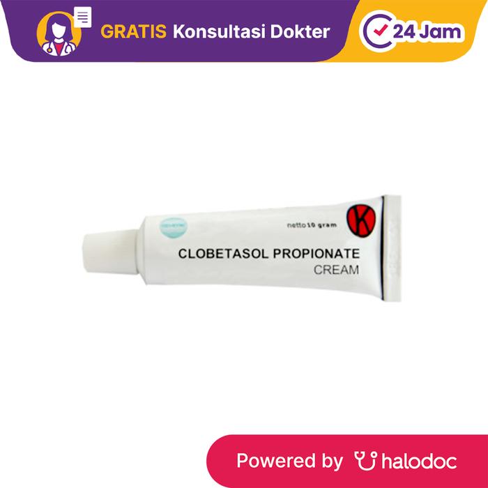 Gambar Clobetasol Cream 10 gr - Obat Dermatitis & Eksim - Halodoc dari Apotek Miracle Serpong undefined Tokopedia