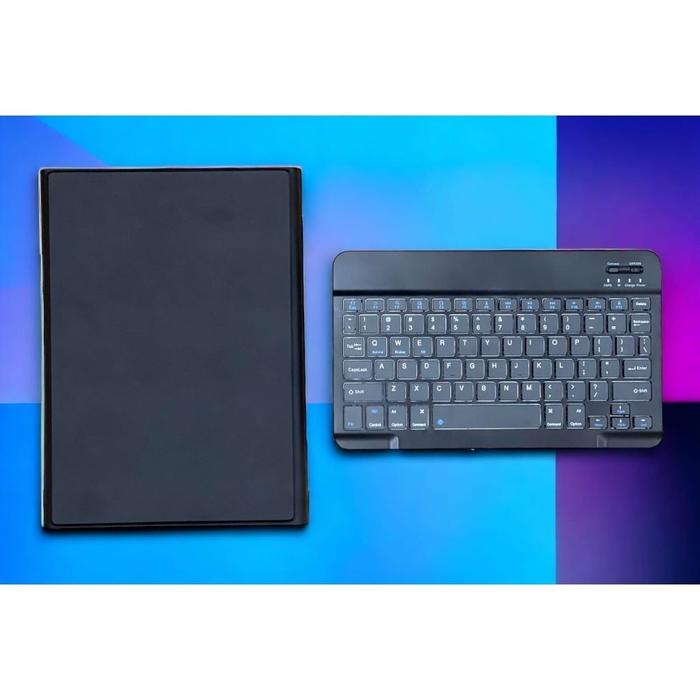 Gambar [ IPAD 7 10.2"  / 8  10.2" / 9 10.2" / 10 10.9" / AIR 4 / AIR 5 / Mini 1 / Mini 2 / Mini 3 / Mini 4 / Mini 5 / Mini 6 / SMART CASE + KEYBOARD BLUETOOTH NON WIRELESS FLIP CASING BUKU - Hitam, IPAD 7 10.2" dari WX Acc Store undefined Tokopedia