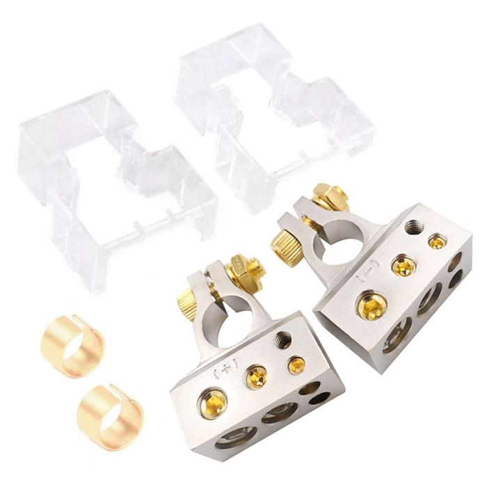 Gambar 2 Pcs Audio Modification Battery With 2 Covers Shims /2/4/8/10 Gauge Car Modified Battery Head Car Battery Terminal Connectors dari ehdjsjajjbdhs undefined Tokopedia