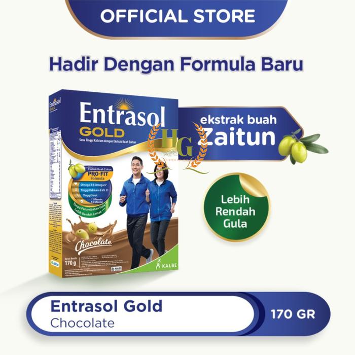 Gambar Entrasol Gold Chocolate 170 g Susu Lansia Entrasol Gold Cokelat 170g Susu Lansia Coklat dari Hyper Grosir undefined Tokopedia