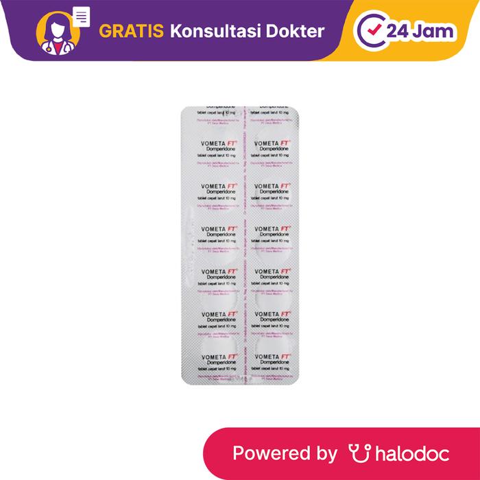 Gambar Vometa FT 10 mg 10 Tablet - Obat Mual & Muntah - Halodoc dari Apotek Kosambi Jakarta Barat undefined Tokopedia