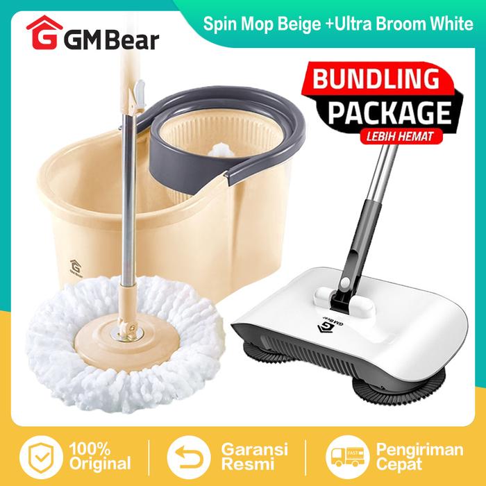 Gambar GM Bear Bundle Hemat Alat Pel Ultra Mop Aclima 1353 + Sapu Otomatis 1085 - Package Alat Kebersihan dari HEE GAMING SHOP undefined Tokopedia