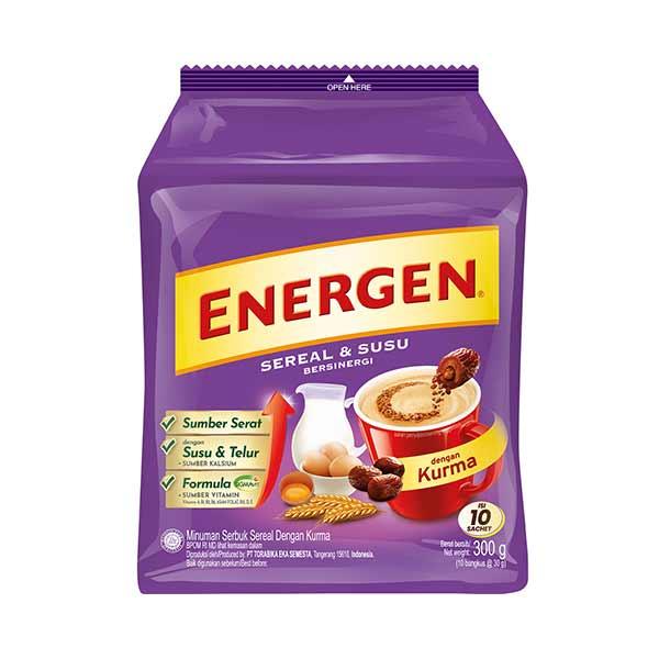 Gambar ENERGEN KURMA POUCH 10S X 30 GR dari Hypermart Bali Galeria undefined Tokopedia