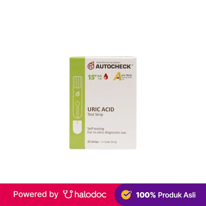 Gambar Autocheck Uric Acid 25 Strip - Strip Asam Urat - Halodoc dari Apotek Halomedika Kp Rambutan undefined Tokopedia