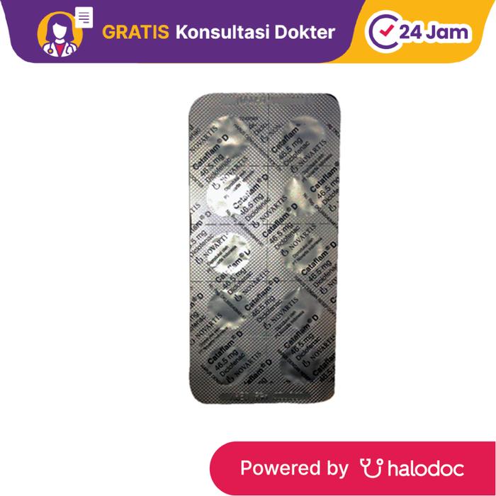 Gambar Cataflam D 10 Tablet - Obat Pereda Demam & Nyeri - Halodoc dari Apotek Halomedika Cicendo undefined Tokopedia