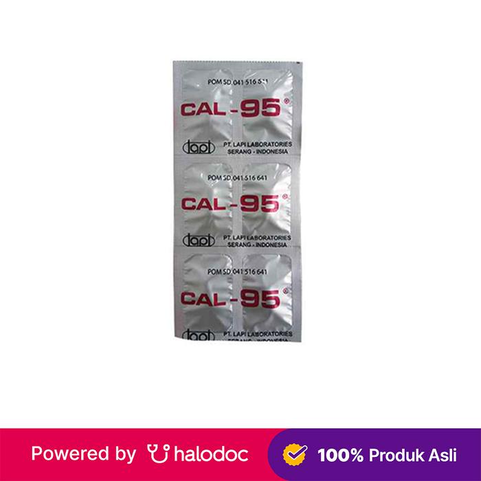 Gambar Cal-95 6 Kaplet - Vitamin Sendi,Tulang & Gigi - Halodoc dari Apotek Halomedika Kp Rambutan undefined Tokopedia
