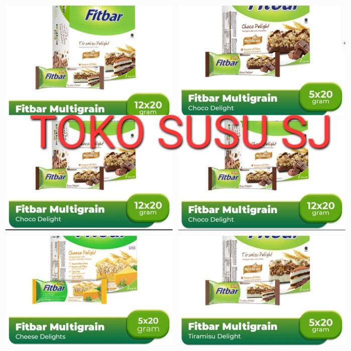 Gambar ONLYONE| FITBAR MULTIGRAIN 5 X 22 G TIRAMISU FRUITS NUTS CHOCO DELIGHT/ FIT BAR dari TEGARDAWATUL6566 undefined Tokopedia