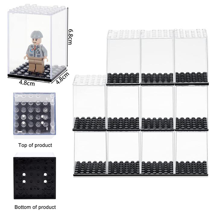 Gambar Small Particle Building Block Display Box For Lego Minifigures,Dust-Proof Stackable Building Block Display Case For Figures Doll dari inha POINAH 46 undefined Tokopedia