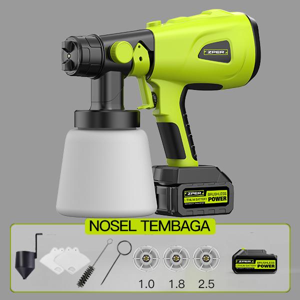 Jual ZPER Pistol semprot litium 400W Electric Spray Gun 800ml Alat ...