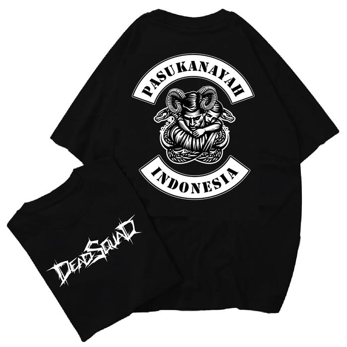 Gambar Kaos Deadsquad - Pasukan Ayah Indonesia - 24s Cotton Combed - Free Stiker - OVERSIZE, Int:L dari sunopy tokopedia undefined Tokopedia