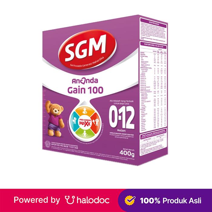 Gambar SGM Ananda Gain 100 0-12 Bulan Susu Bubuk 400 g dari Apotek Halomedika Pekayon undefined Tokopedia