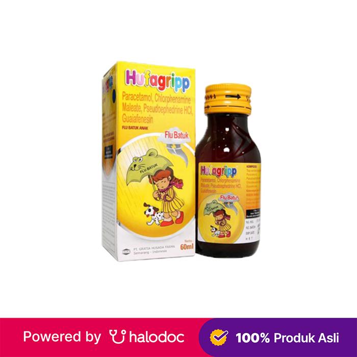 Gambar Hufagrip Flu & Batuk Sirup 60 ml - Obat Batuk & Flu - Halodoc dari Apotek Kosambi Jakarta Barat undefined Tokopedia