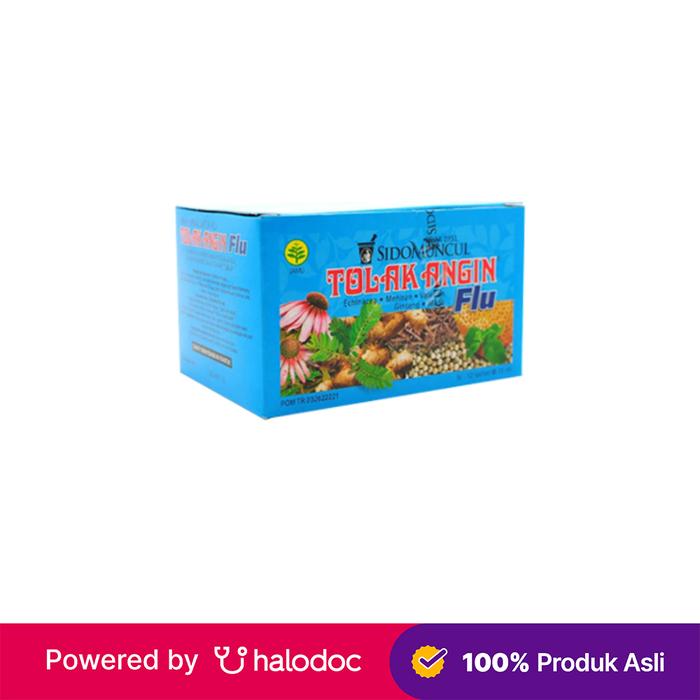 Gambar Tolak Angin Flu 12 Sachet - Obat Batuk & Flu - Halodoc dari Apotek Halomedika Tirta Raya Sidoarjo undefined Tokopedia