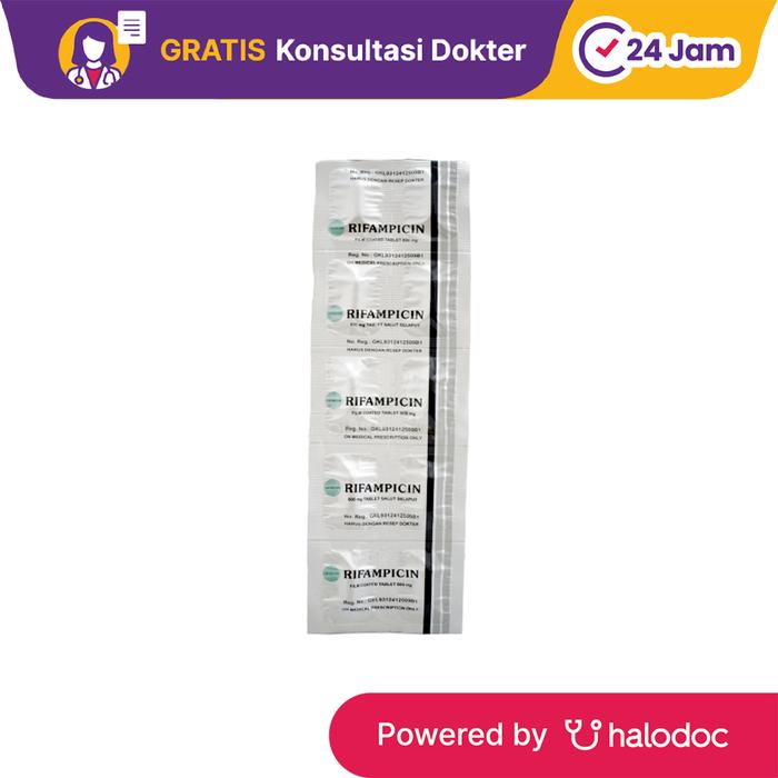 Gambar Rifampicin 600 mg 10 Tablet - Antibiotik - Halodoc dari Apotek Halomedika Kp Rambutan undefined Tokopedia