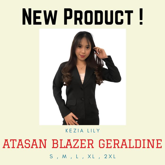 Gambar KEZIA LILY - JAS BLAZER HITAM WANITA KERJA FORMAL MAGANG INTERVIEW - S dari Edison Shop undefined Tokopedia