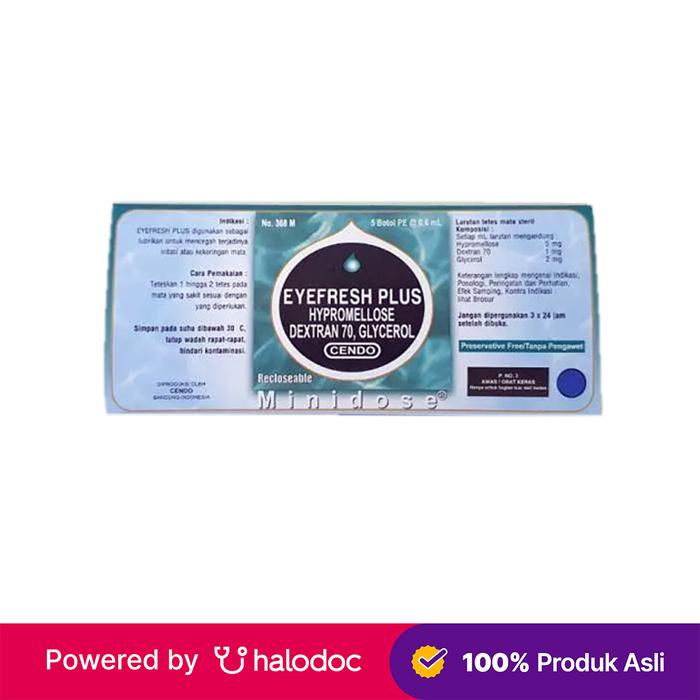 Gambar Cendo Eyefresh Plus Minidose 0.6 ml - Obat Mata - Halodoc dari Apotek Kosambi Jakarta Barat undefined Tokopedia