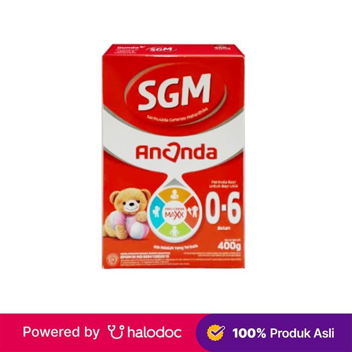 Gambar SGM Ananda 1 (0-6 Bulan) Formula Bayi Bubuk 400 g dari Apotek K24 Holis Bandung undefined Tokopedia