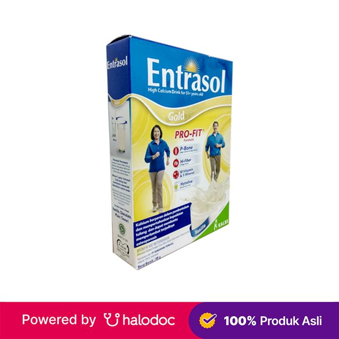Gambar Entrasol Gold Vanilla 170 g - Susu Lansia - Halodoc dari Apotek Sumber Waras Kota Malang undefined Tokopedia