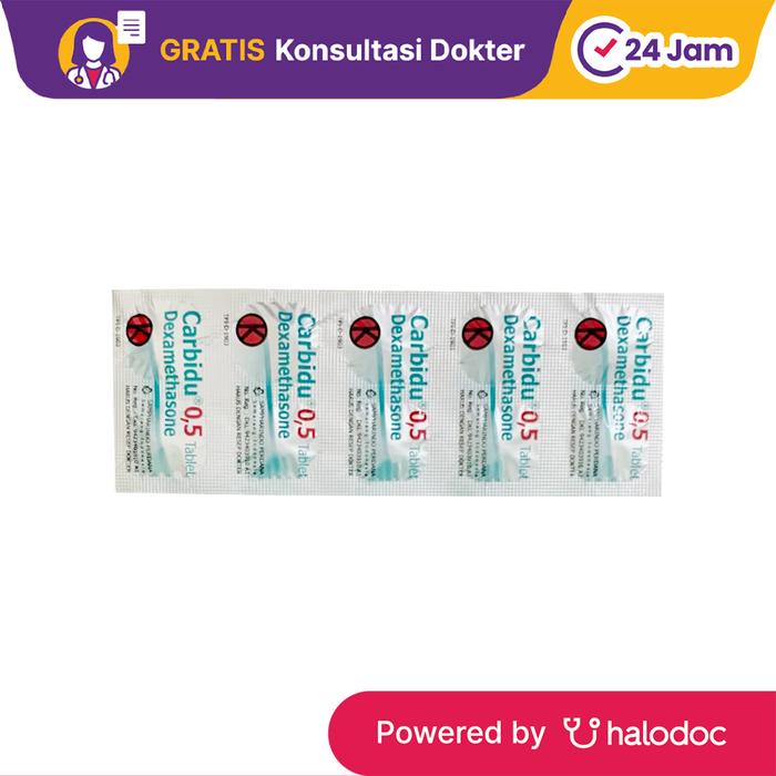 Gambar Carbidu 0.5 mg 10 Tablet - Anti Inflamasi - Halodoc dari Apotek Halomedika Kp Rambutan undefined Tokopedia