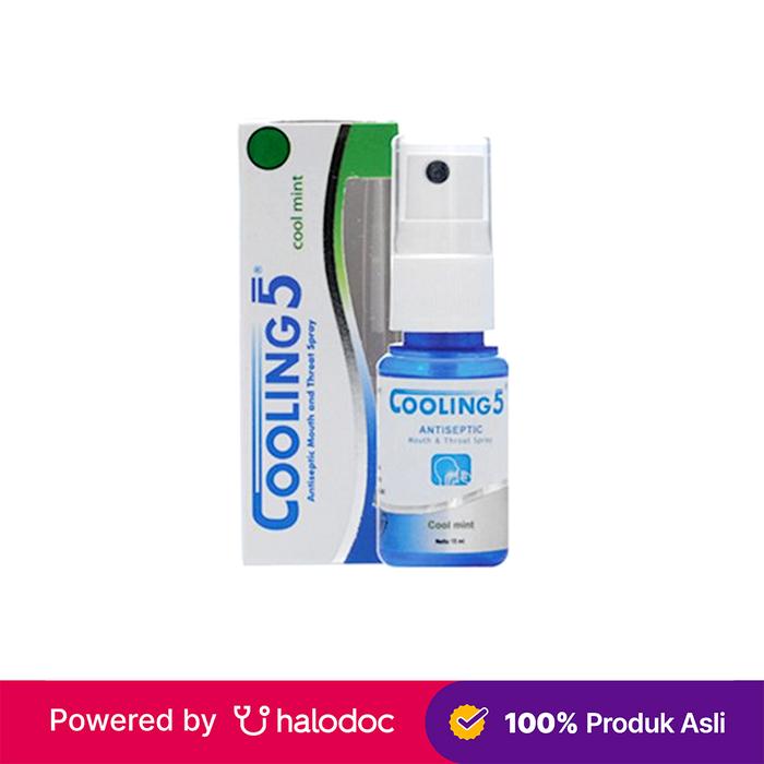 Gambar Cooling 5 Mouth Spray Cool Mint 15 ml - Radang Tenggorokan - Halodoc dari Apotek Kosambi Jakarta Barat undefined Tokopedia