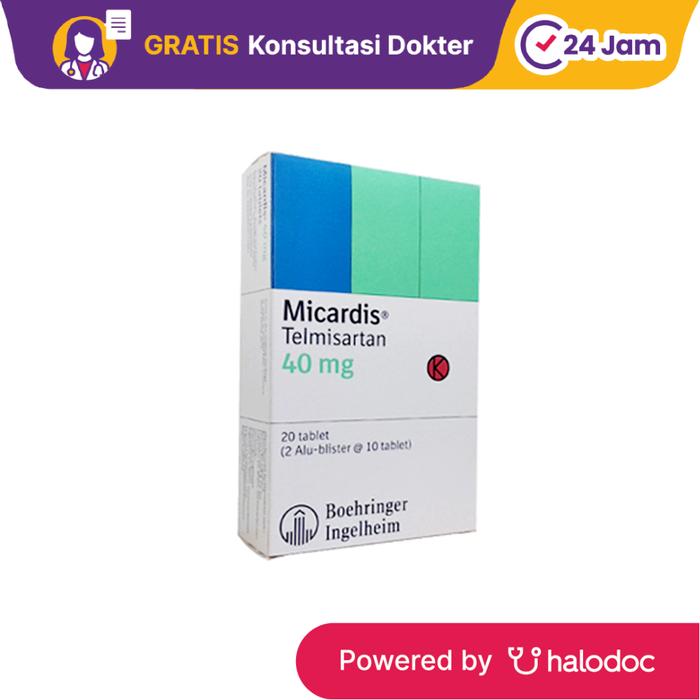 Gambar Micardis 40 mg 10 Tablet - Hipertensi - Halodoc dari Apotek Halomedika Cicendo undefined Tokopedia