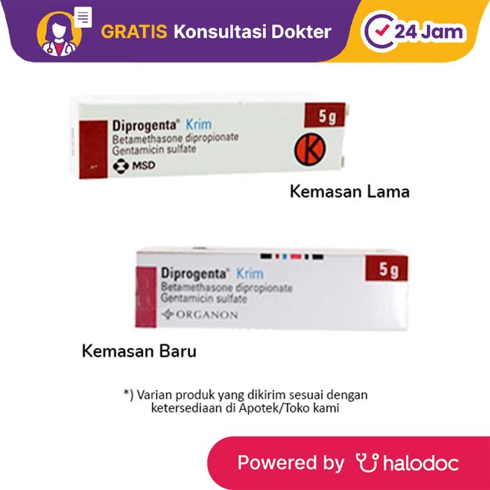 Gambar Diprogenta Cream 5 g - Infeksi Kulit - Halodoc dari Apotek Halomedika Tirta Raya Sidoarjo undefined Tokopedia
