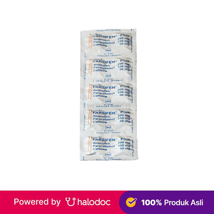 Gambar Farsifen Plus 10 Tablet - Obat Pereda Demam & Nyeri - Halodoc dari Apotek Halomedika Tirta Raya Sidoarjo undefined Tokopedia
